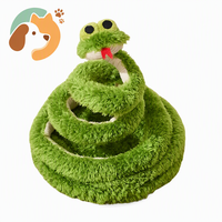 Jouet interactif pour chat, serpentin à ressort avec plumes, baguette d'exercice pour chats d'intérieur et chatons