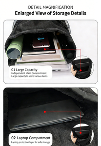 Jusenda Sports Backpack Multi-functional Large Capacity Independent <strong>Shoe</strong> Compartment Double-shoulder Bag <strong>Basketball</strong> Bag - Product Image 3