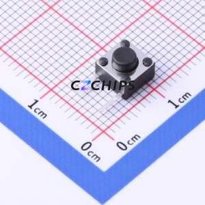 TSD007A05026A03 Tactile Switch Bent Lead Through Hole,6x6mm Switch Round Button 2.6N Right Angle Insert 6mm - Product Image 1