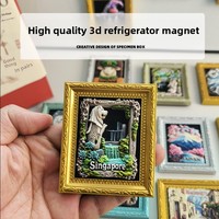 Aimants de réfrigérateur en résine, autocollants magnétiques 3D européens, autocollants pour bagages, souvenirs, décoration intérieure, ventes transfrontalières pour la Chine