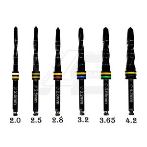 6 Brocas Cónicas para Implantes Dentales con Irrigación Externa, Recubrimiento de Carbono Premium, Expansor de Hueso, Acero Inoxidable 2026 - Product Image 1