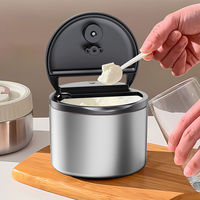Boîte de conservation sous vide automatique avec couvercle, boîte de rangement pour grains de café sous vide, rechargeable par USB, pot hermétique, boîte sous vide automatique