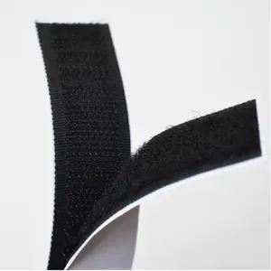 Nylon Polyester Fastener Velcroes Hook and Loop Tape Self-adhesive buckle tape acrylic 3M glue mesh glue special customization