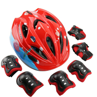 Ensemble de coussinets pour genoux et poignets, dispositif de protection de vélo, pour enfants, avec Logo personnalisé, pièces