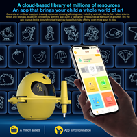 Robot de Dessin IA Générative, Jouet Éducatif STEAM Interactif Vocal Wi-Fi, Tutorat de Dessin pour Enfants d'âge Préscolaire, Cadeau d'Anniversaire