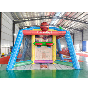 Juegos Inflables 6 en 1 para Parques de Diversiones Interiores y Exteriores, Juegos de Lanzamiento de Hacha, Baloncesto, Fútbol y Tiro - Product Image 6