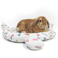 Lit de lapin doux chaud épaissi doux lapin câlin Concave lit câlin coussin tapis avec oreillers de chaise longue en coton