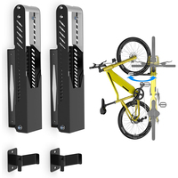Robuster Fahrrad-Aufbewahrungsständer Faltbare Schwenkbare Fahrrad-Wandhalterung Verstellbarer Platzsparender Fahrrad-Organizer für Zuhause