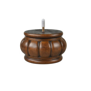 Patas Redondas de Madera Maciza de Nogal para Muebles, Soporte para Cama, Patas de Sofá de Madera con Forma de Calabaza - Product Image 1