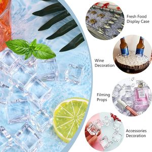 50 Piezas <span class=keywords><strong>de</strong></span> Cubos <span class=keywords><strong>de</strong></span> Cristal Acrílico <span class=keywords><strong>de</strong></span> 20 mm, Forma Cuadrada, Aspecto Brillante, Cubos <span class=keywords><strong>de</strong></span> Hielo Artificiales <span class=keywords><strong>de</strong></span> Plástico, Accesorios <span class=keywords><strong>de</strong></span> Fotografía, Fondos - Product Image 3