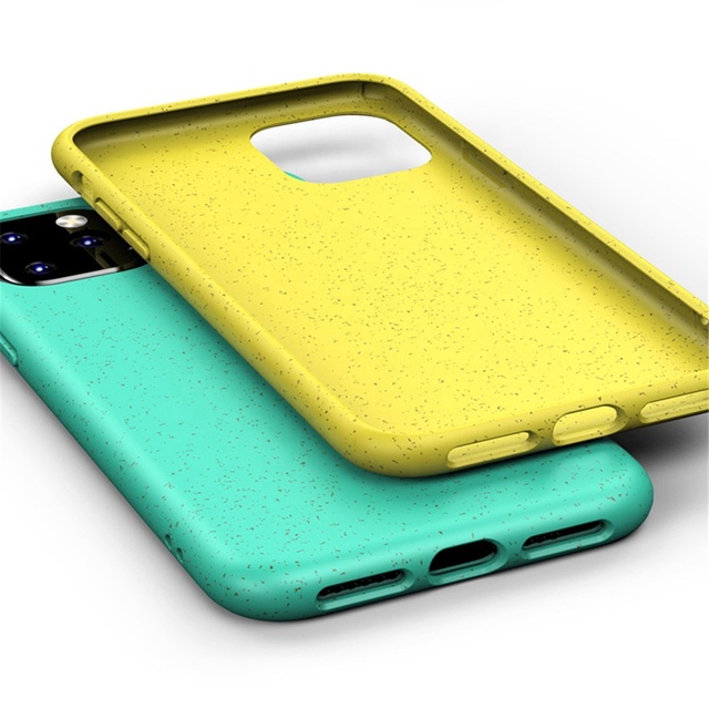 Heroshieldz Natural Wheat Straw TPU Phone Case Compostable Biodegradable 11/11 Pro/11 Pro Max Matte Finish Wireless Charge Ultra