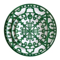 Nueva Colección de Vajilla de Porcelana Ecológica Personalizable con Diseño Moderno y Lujoso de Plantas para Bodas