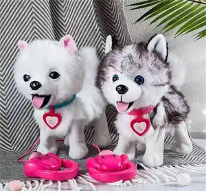 CPC enfants cadeau jouet chiot chant chansons Huskie marche aboiement musique juguetes électrique en peluche Robot chien