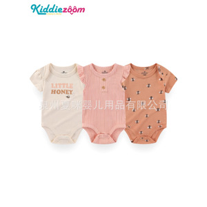 Ropa para niños <span class=keywords><strong>recién</strong></span> nacidos Venta al por mayor Algodón puro Triángulo Harem Mono transfronterizo Ropa acanalada para gatear Suministro ODM - Product Image 2