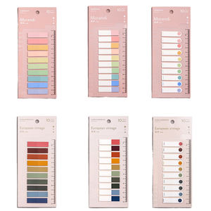 Bloc de Notas Adhesivas Morandi, Clásico, Bonito, de Colores, para Oficina, Escuela, Etiquetas de Índice, Bloc de Notas, Suministros de Papelería para Planificador y Cuaderno - Product Image 3