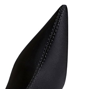 325-1 BIGTREE Banquete de moda de estilo europeo y americano muestra botas cortas de tacón alto adelgazantes y minimalistas con elas puntiagudas - Product Image 3