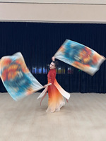 Voile de danse du ventre - Drapeau de culte, accessoire pour la danse du ventre et la danse orientale, spectacles de scène, vêtements de danse pour les spectacles de fête