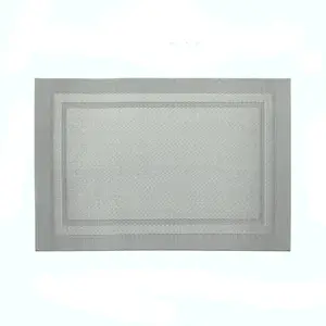 USSE Placemats for PVC Dining Table Woven Vinyl Non-Slip Washable Cloth Heat Resistant Place Mats for Farmhouse Kitchen