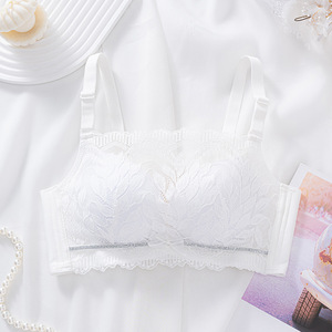 <span class=keywords><strong>Sujetador</strong></span> de espalda sexy para mujer, <span class=keywords><strong>sujetador</strong></span> <span class=keywords><strong>con</strong></span> lazo, sin Aro de acero, <span class=keywords><strong>sujetador</strong></span> de doble pecho, encaje de encaje, ropa interior pequeña para el pecho - Product Image 6