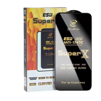 Verre trempé antistatique ESD Super X Edge-to-Edge pour iPhone 15, Samsung et Xiaomi, clarté HD, niveau supérieur pour le marché européen