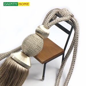 Fabbricazione della cina fatto a mano tenda nappa tiebacks nappa frange passamanerie nappa <span class=keywords><strong>per</strong></span> la tenda - Product Image 4