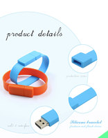 Flashdisk USB Grosir Murah Silikon 8GB 4GB Gelang/Pita USB 16GB 32GB dengan Antarmuka USB 2.0