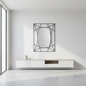 <span class=keywords><strong>Espejo</strong></span> de Pared Geométrico de Lujo Art Deco Moderno con Marco de Metal para Decoración del Hogar, Sala de Estar, Varios Estilos de Interiores - Product Image 6