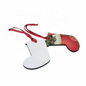 Großhandel Großhandel weiße hängende Anhänger MDF Sublimation Weihnachtsschmuck für Weihnachtsbaumdekoration und DIY-Handwerk