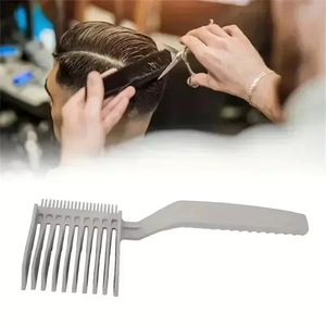 Peine para Cabello con Degradado para Hombre, Herramienta de Corte de Cabello Profesional, Peine para Peinar, Peine Guía Plano para Hombre, Cortapelos - Product Image 5