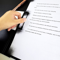 Porte-documents multifonctionnel Ango en PP couleur unie A4 pour bureau, écriture, classement, enseignement, conférences et examens