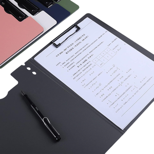 A4 portátil ligero escritura plástico impermeable almacenamiento de documentos carpeta de archivos de oficina enfermería plegable arco portapapeles - Product Image 4