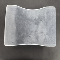 Oreiller orthopédique pour genoux et repose-jambes, en mousse à mémoire de forme, confortable et ergonomique, pour dormeurs latéraux, avec housse tricotée
