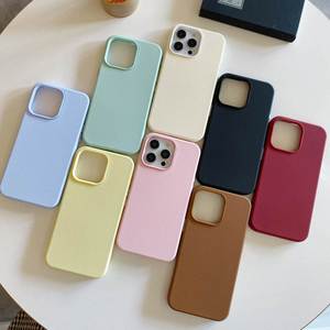 Ốp điện thoại iPhone thời trang phong cách hot, màu Macaron <span class=keywords><strong>2</strong></span> trong 1, chống sốc dành cho iPhone 17, 16E, 13, 12, 14, 11, 15 Pro Max - Product Image 1