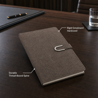 Carnets d'affaires personnalisés en cuir PU, agenda 2026 A5, journal promotionnel avec logo personnalisé, imprimé sur mesure