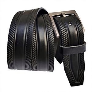 Wholesale Bulk BS INTERNATIONAL <b>Vintage</b> Genuine Leather <b>Belts</b> Accessories Eco-Friendly Waterproof Steel Buckle 3.8 CM Width for - Product Image 3
