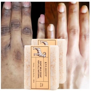 Savon au Lait de Chèvre de Thaïlande Marque Blanche, Infusé au Sel Marin et à l'Huile de Coco, Éclaircissant, Blanchissant, Antiseptique, Amincissant pour Peau Sensible - Product Image 2