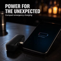 Mini chargeur de téléphone portable pour Iphone chargeur de téléphone portable d'urgence à usage unique chargeur de téléphone portable jetable