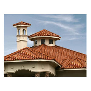 Feuilles de toiture en zinc de nouveau style tuile de toiture en acier revêtue de pierre pour la construction de maisons matériaux de construction feuilles de couverture de toit vent <span class=keywords><strong>R</strong></span> - Product Image 1