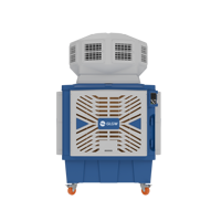 Enfriador de Aire Evaporativo Portátil con Motor y Bomba de CA, 25000 m³/h, Ochenta Ventilaciones, 260 L de Almacenamiento de Agua para Uso en Garajes y Talleres