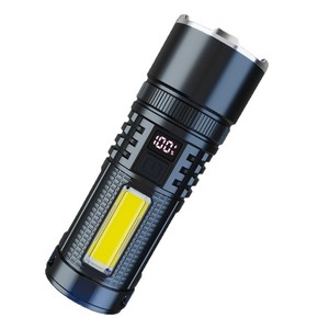 ไฟฉายเลเซอร์ใหม่ ไฟ LED สีขาว ชาร์จซ้ำได้ ปรับซูมได้ แสงแรงสำหรับใช้งานกลางแจ้ง พร้อมหน้าจอดิจิตอล - Product Image 5