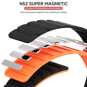 สายรัดแม่เหล็กสำหรับ <span class=keywords><strong>Garmin</strong></span> <span class=keywords><strong>Forerunner</strong></span> 570 265 <span class=keywords><strong>55</strong></span> 255 <span class=keywords><strong>245</strong></span>ดนตรี/vivoactive 6 5 /venu 4 3 2plus band ซิลิโคน20 22mm - Product Image 5