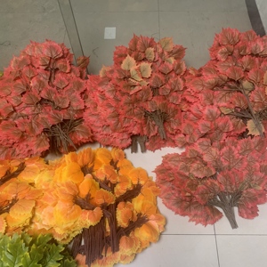 Rami <span class=keywords><strong>di</strong></span> quercia rami <span class=keywords><strong>di</strong></span> <span class=keywords><strong>pioppo</strong></span> foglie autunno matrimonio progetto verde decorazione - Product Image 2