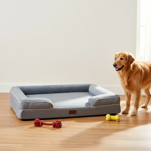 GREENWELL Orthopedic Dog <strong>Bed</strong> for Extra Large Dogs Waterproof Memory Foam Washable Removable Cover Grey - Product Image 3