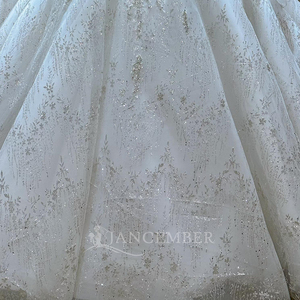 Robe de mariée luxueuse avec des embellissements étincelants, broderie en dentelle délicate, manches longues, robe de mariée Lsjj58 - Product Image 6