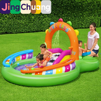 Jingchuang53117 Nouvelle piscine gonflable familiale pour enfants, parc aquatique Music Island
