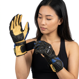 Keven Impex PU Leather Full <b>Finger</b> Breathable Waterproof UV Protection Hand Grips Unisex Gloves for <b>Bike</b>/Motorcycle Racing 2026 - Product Image 1