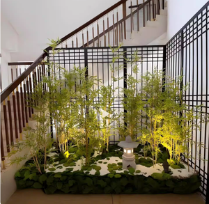 Grands arbres artificiels pour l'entrée intérieure, <span class=keywords><strong>sous</strong></span> les escaliers, plantes vertes décoratives de style chinois, paysage de pin - Product Image 3