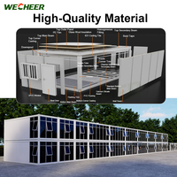 Wecheer Prix d'usine des maisons conteneurs modulaires modernes et mobiles, maisons conteneurs préfabriquées en kit pour habitation