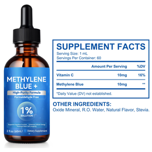 OEM 60ml MY Blue Drops Santé Cérébrale & Gestion de l'Énergie Gouttes Liquides Orales Marque Privée Supplément de Bleu de Méthylène pour Adultes - Product Image 6