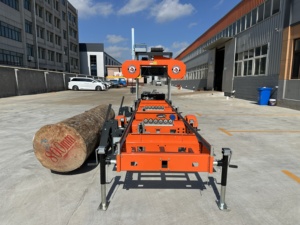 Rima 36-inch Heavy Duty thủy lực xưởng cưa chuyên nghiệp lâm nghiệp xưởng cưa Trailer và thang máy hệ thống cho Lớn log chế biến gỗ - Product Image 2